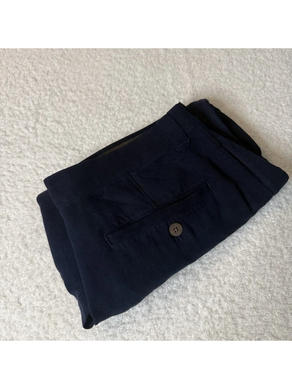 Tommy Bahama Men’s 100% Silk Relax Fit Shorts Navy Size 33 Casual Flat Front